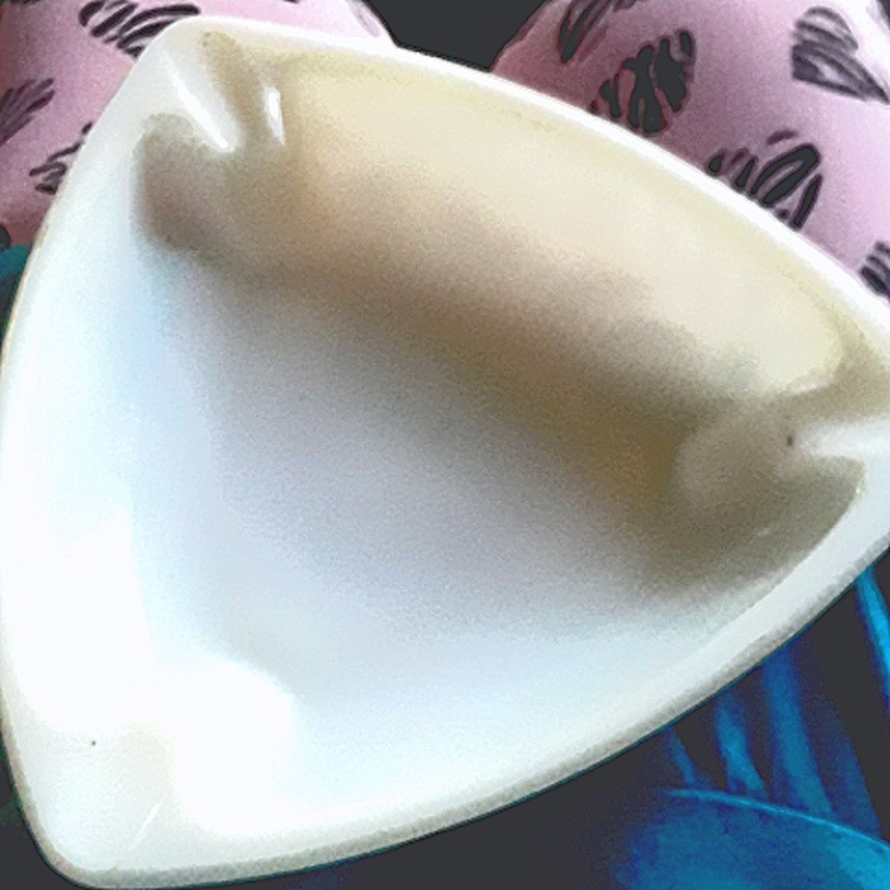 Milk Glass Ashtray